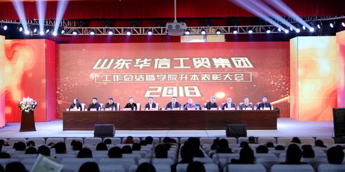 
山東華信工貿(mào)集團(tuán)舉辦2018年度工作總結(jié)暨學(xué)院升本表彰大會(huì)
