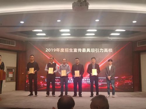 
我校被授予“2019年度招生宣傳最具吸引力高校”榮譽稱號
